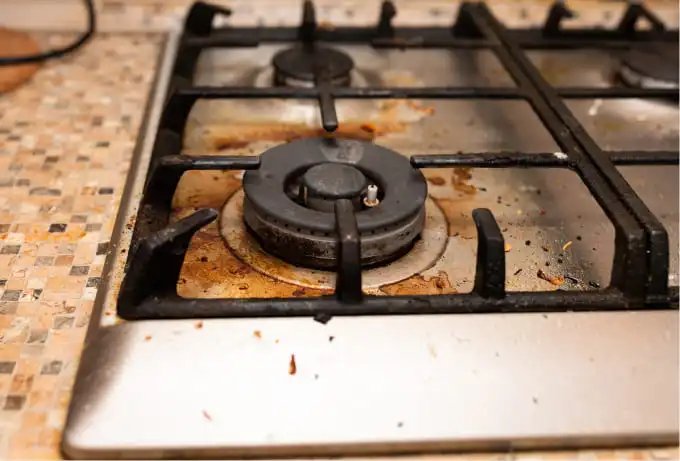 Stove before