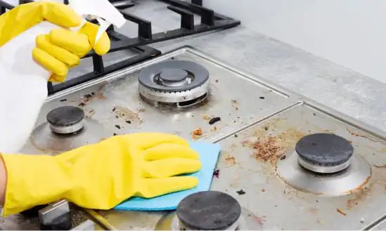 Stove cleaning